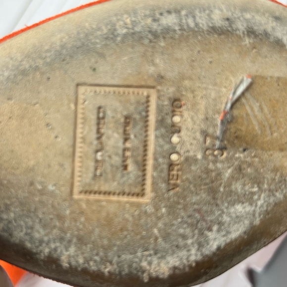 DSquared2 Orange Suede Peep Toe Wedge Booties - Picture 6 of 11